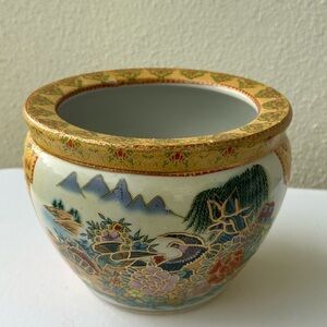 Vintage Floral Ceramic Vase